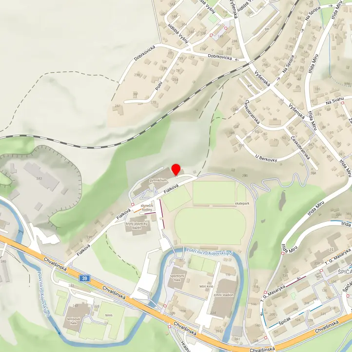 Mapa školy z Mapy.cz