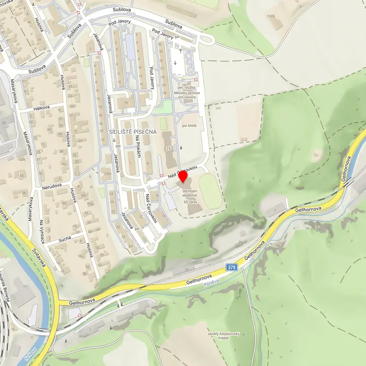 Mapa školy z Mapy.cz