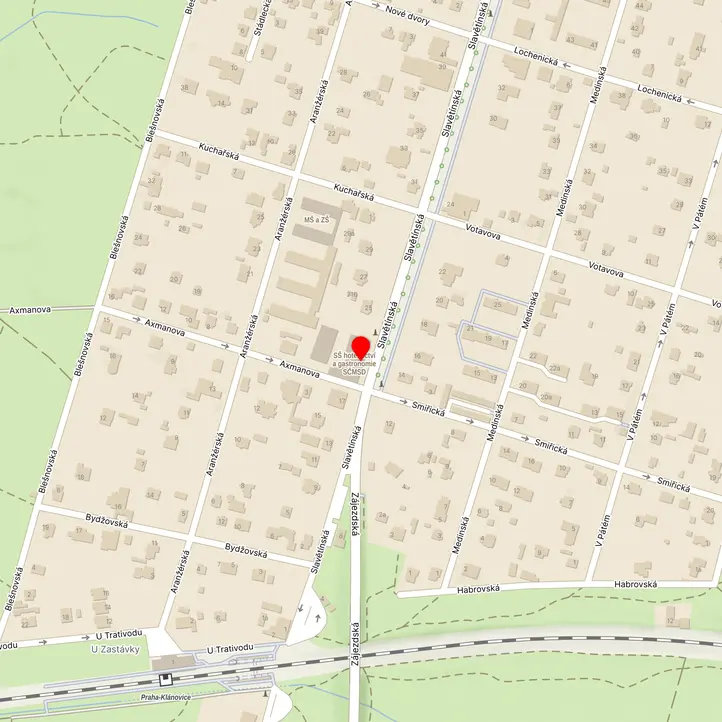 Mapa školy z Mapy.cz