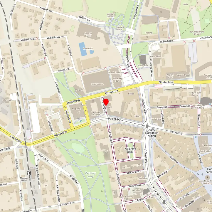Mapa školy z Mapy.cz