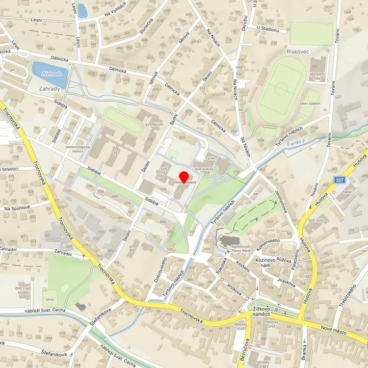 Mapa školy z Mapy.cz