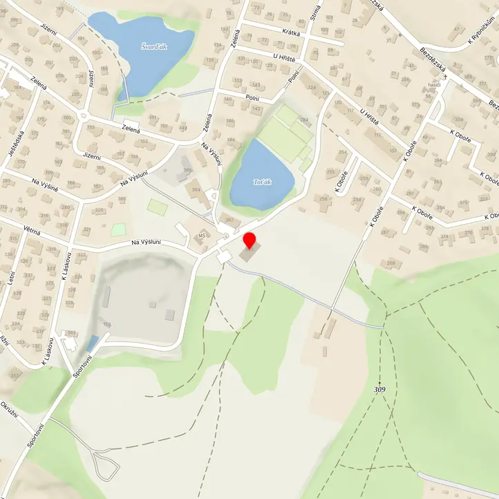 Mapa školy z Mapy.cz
