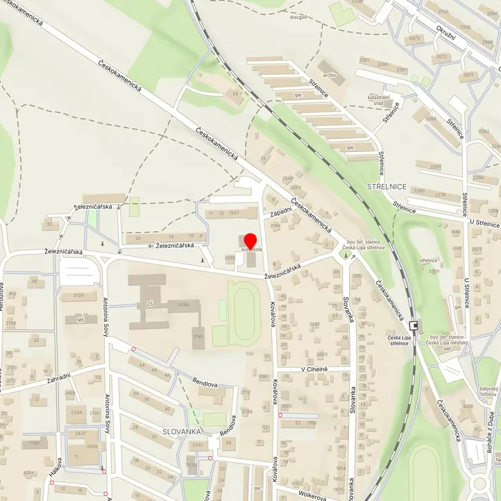 Mapa školy z Mapy.cz