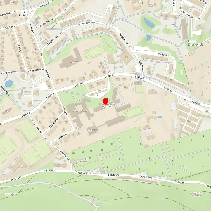 Mapa školy z Mapy.cz