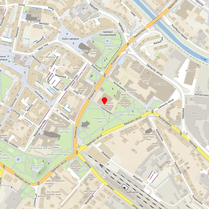 Mapa školy z Mapy.cz