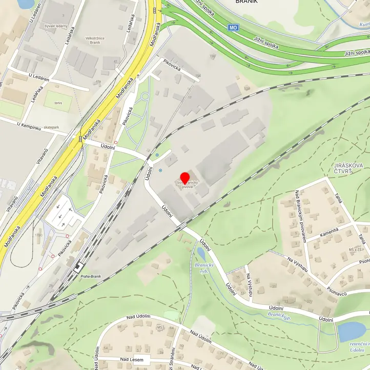 Mapa školy z Mapy.cz