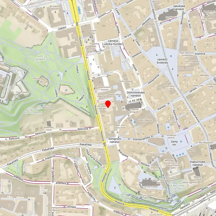 Mapa školy z Mapy.cz