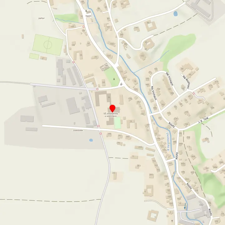 Mapa školy z Mapy.cz