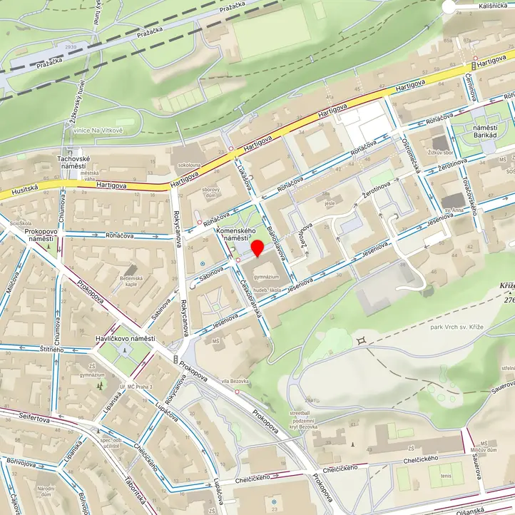 Mapa školy z Mapy.cz