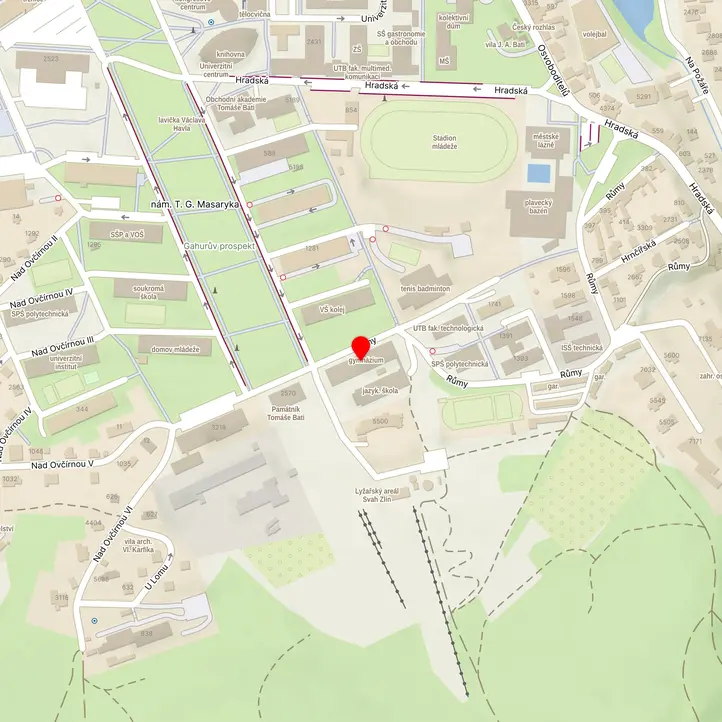 Mapa školy z Mapy.cz