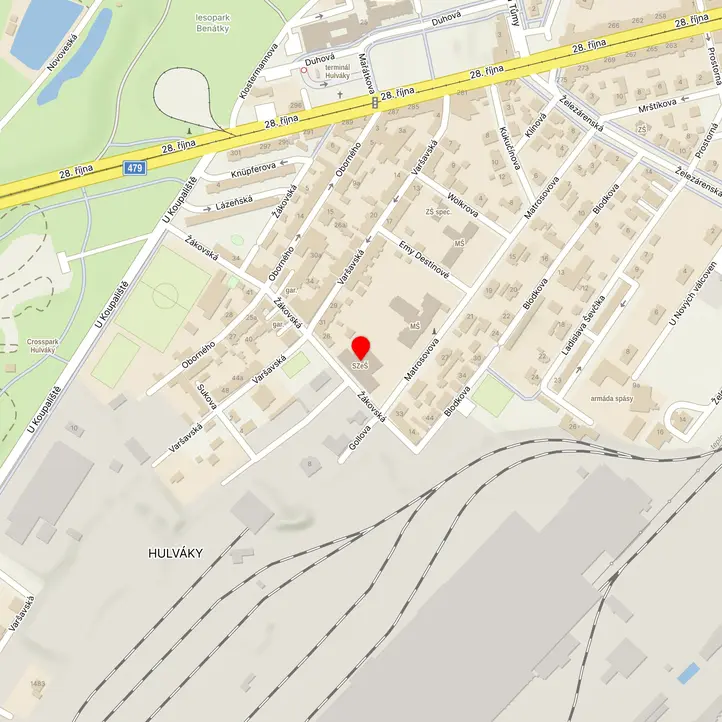 Mapa školy z Mapy.cz