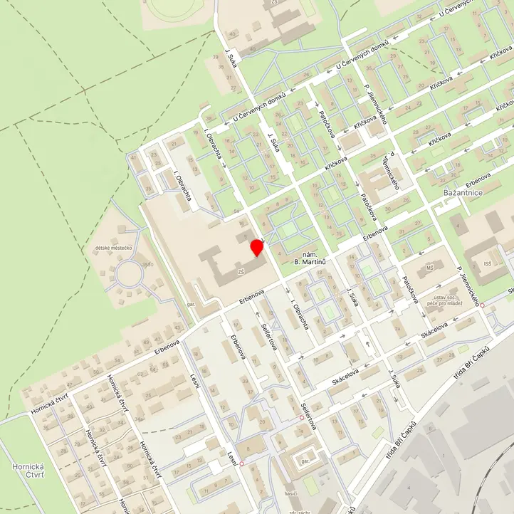 Mapa školy z Mapy.cz