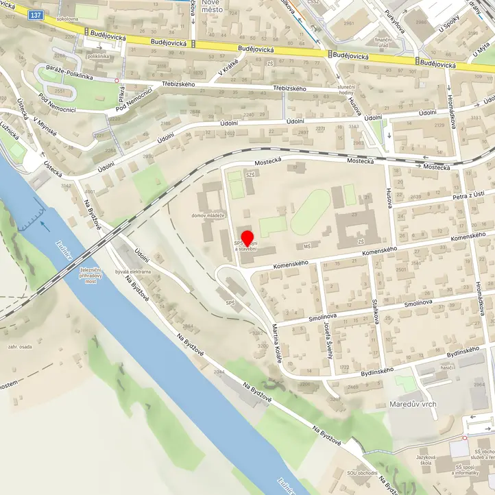 Mapa školy z Mapy.cz
