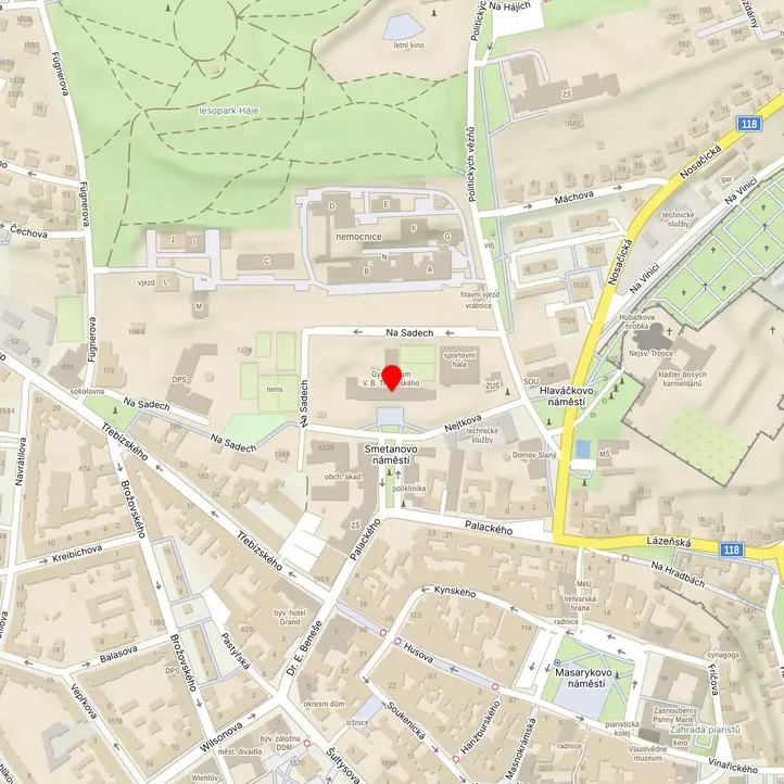 Mapa školy z Mapy.cz