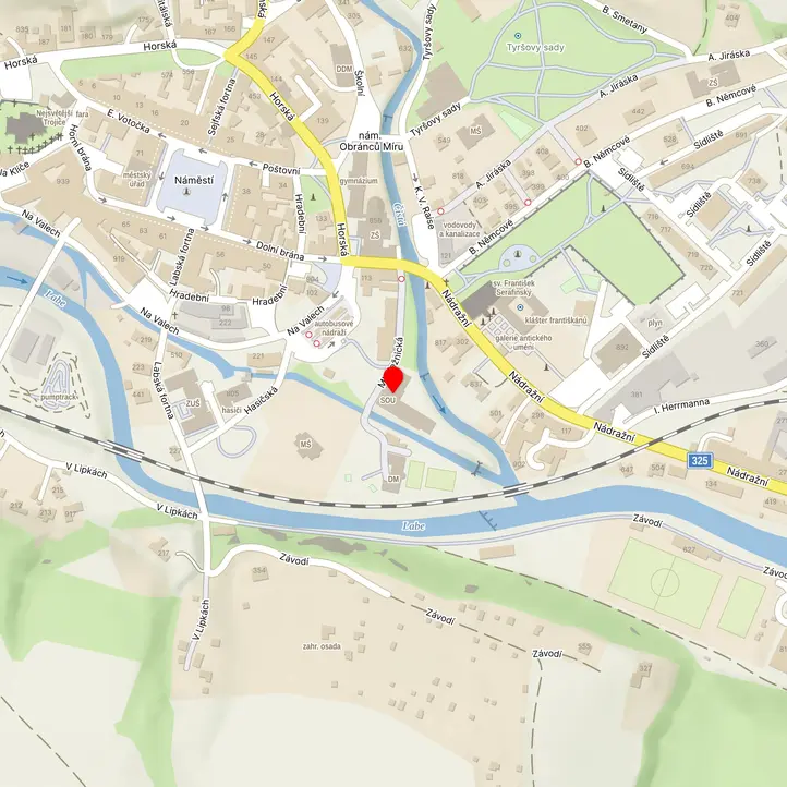 Mapa školy z Mapy.cz