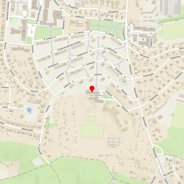 Mapa školy z Mapy.cz