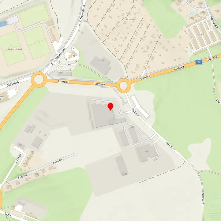 Mapa školy z Mapy.cz