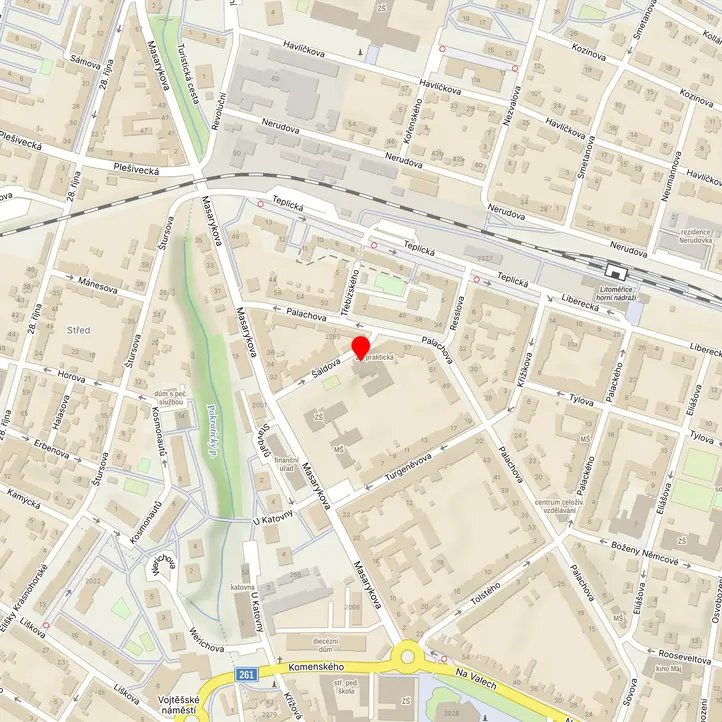 Mapa školy z Mapy.cz