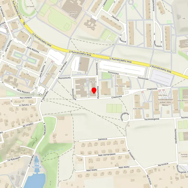 Mapa školy z Mapy.cz