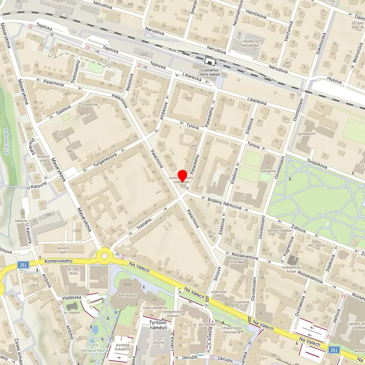 Mapa školy z Mapy.cz