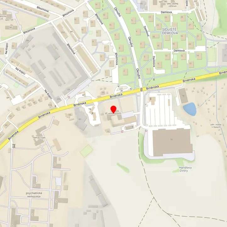 Mapa školy z Mapy.cz