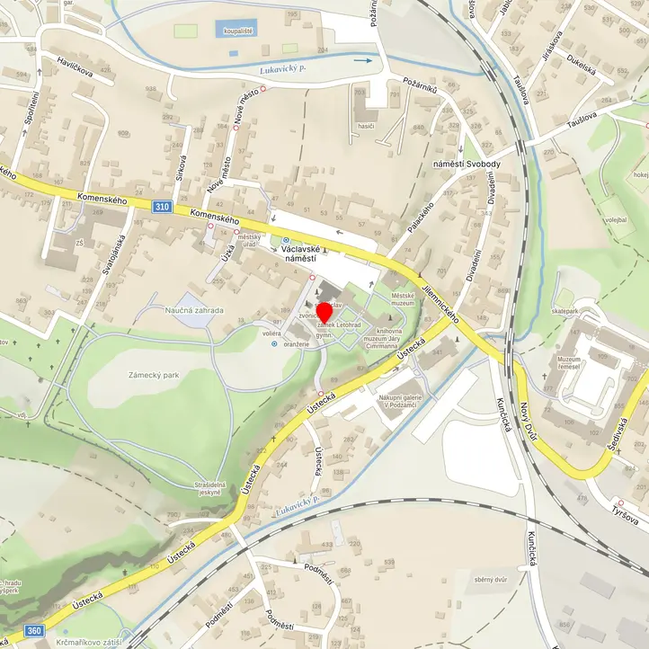 Mapa školy z Mapy.cz