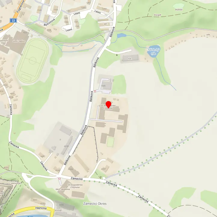 Mapa školy z Mapy.cz