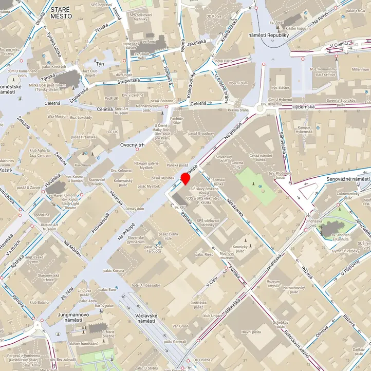 Mapa školy z Mapy.cz