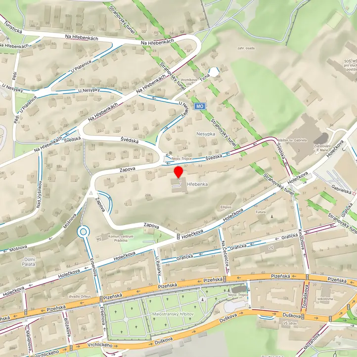 Mapa školy z Mapy.cz