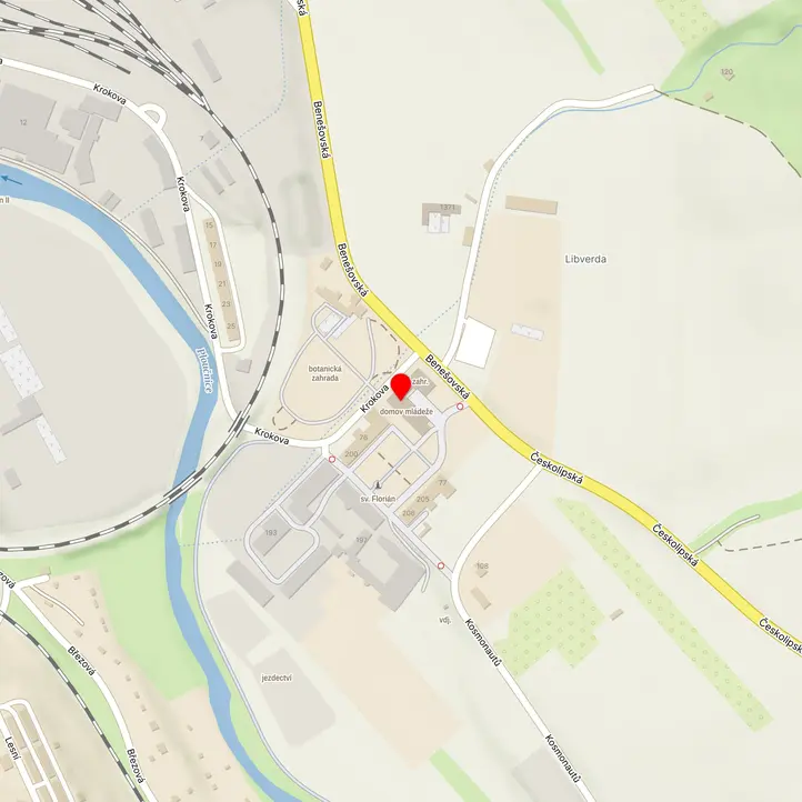 Mapa školy z Mapy.cz