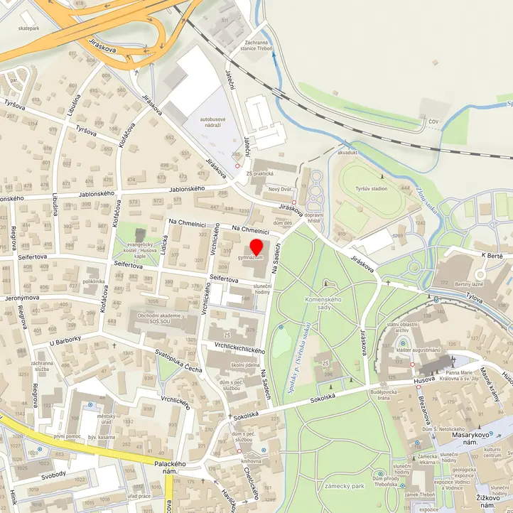 Mapa školy z Mapy.cz