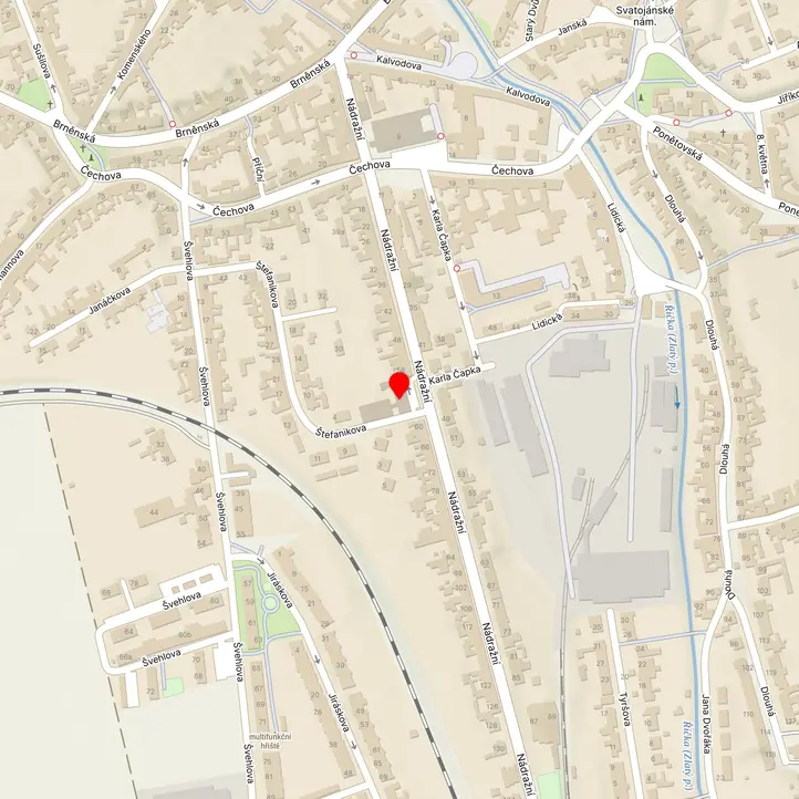 Mapa školy z Mapy.cz