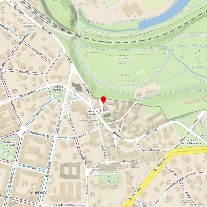 Mapa školy z Mapy.cz