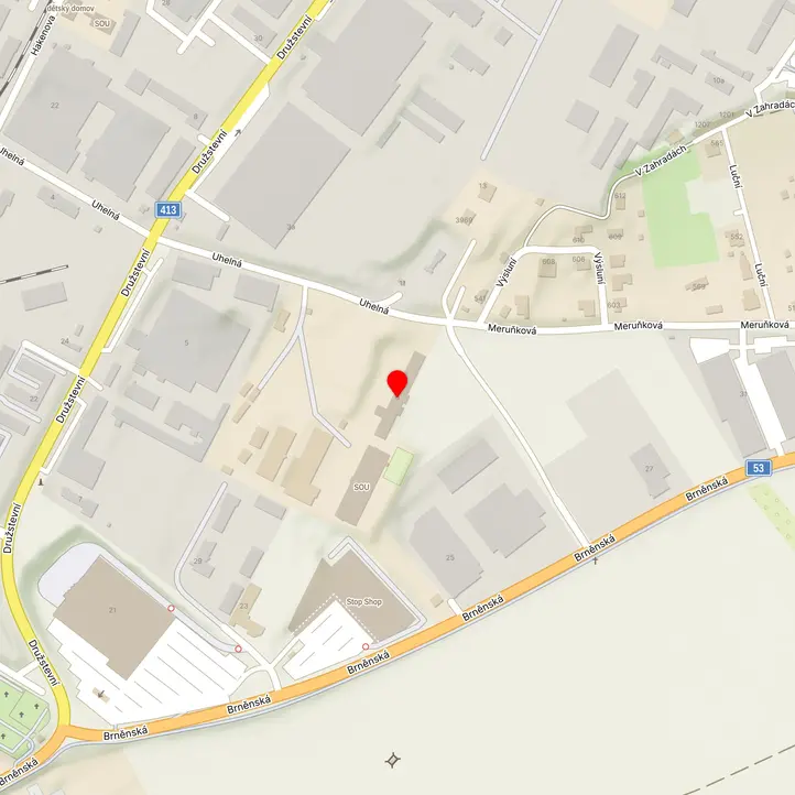 Mapa školy z Mapy.cz