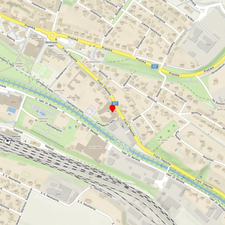 Mapa školy z Mapy.cz