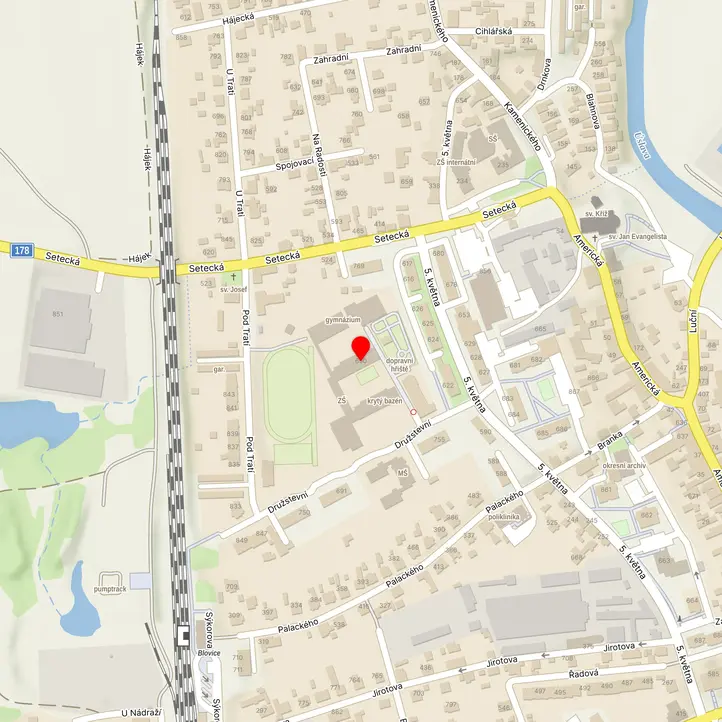 Mapa školy z Mapy.cz