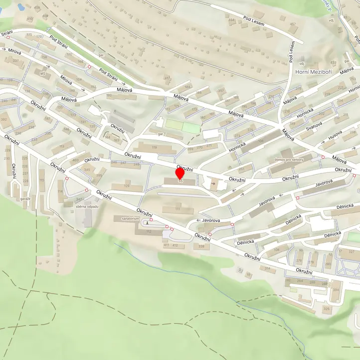 Mapa školy z Mapy.cz