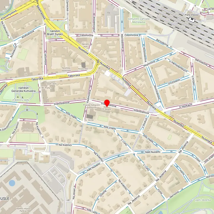 Mapa školy z Mapy.cz