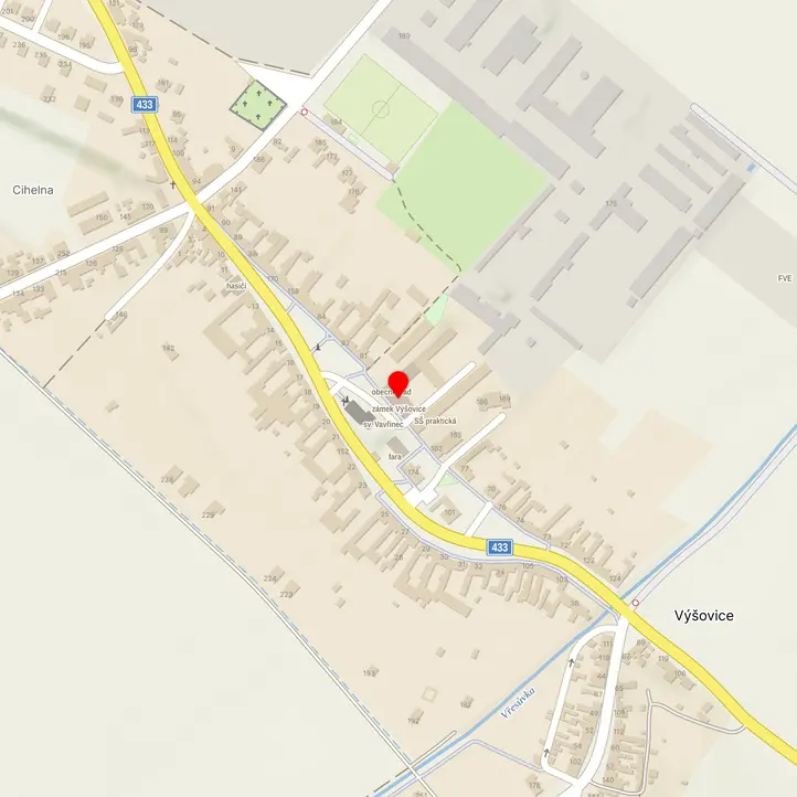 Mapa školy z Mapy.cz