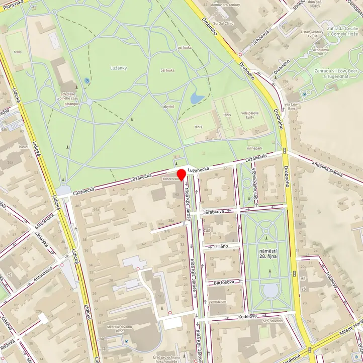 Mapa školy z Mapy.cz