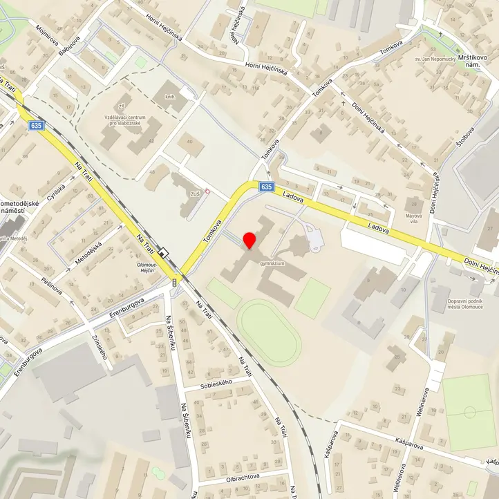 Mapa školy z Mapy.cz