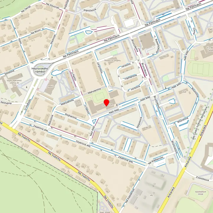 Mapa školy z Mapy.cz