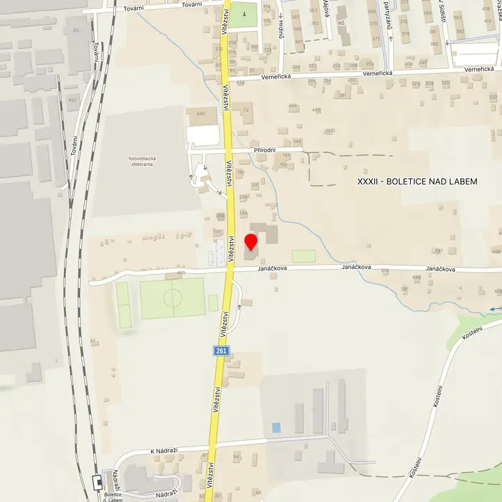 Mapa školy z Mapy.cz