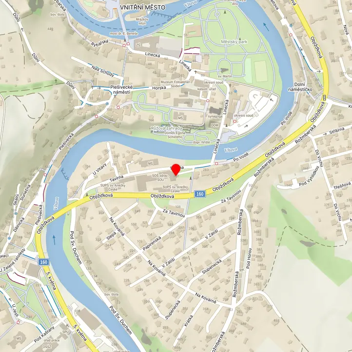 Mapa školy z Mapy.cz