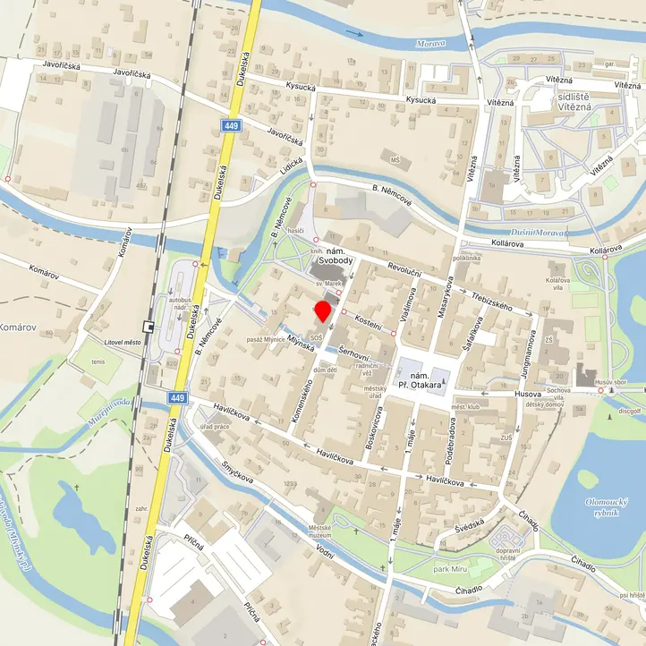 Mapa školy z Mapy.cz