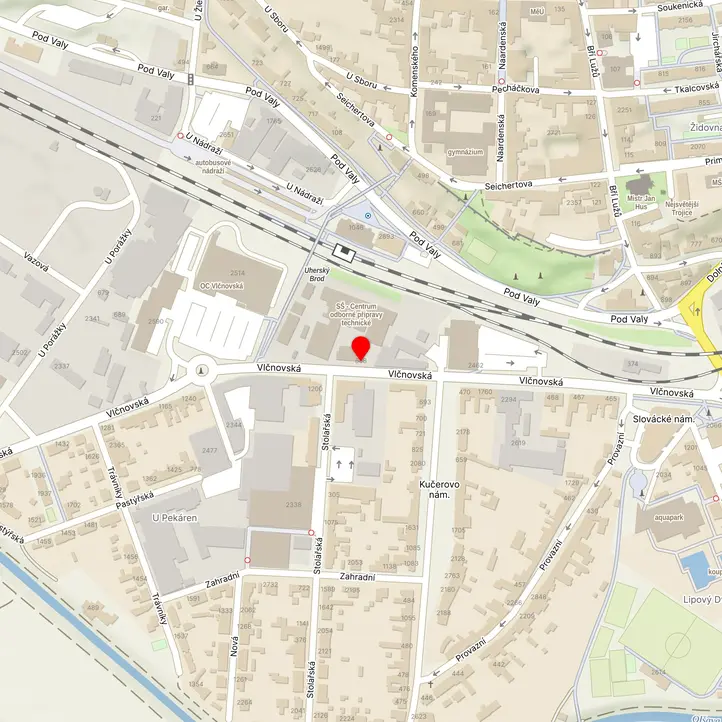 Mapa školy z Mapy.cz