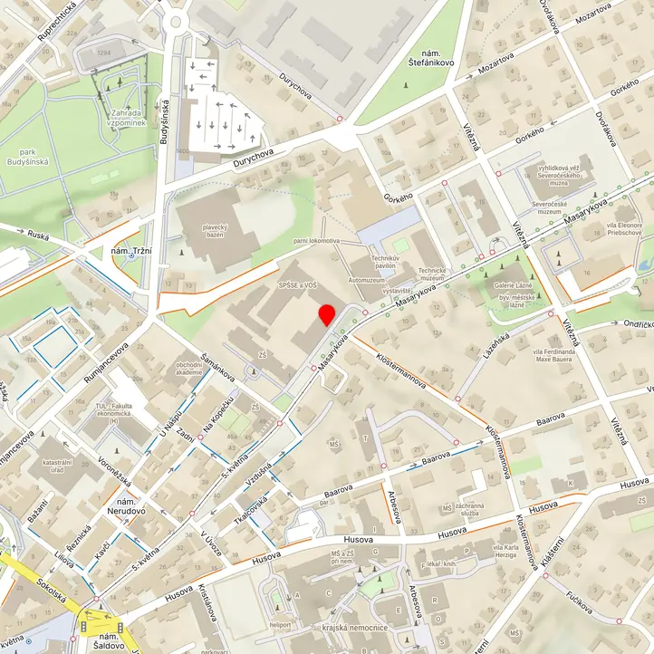 Mapa školy z Mapy.cz