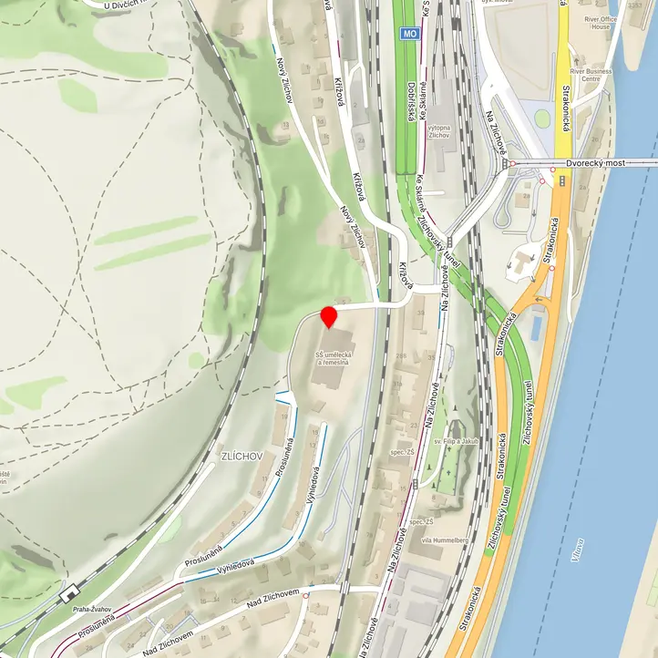 Mapa školy z Mapy.cz