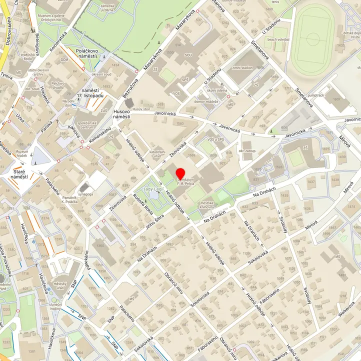 Mapa školy z Mapy.cz