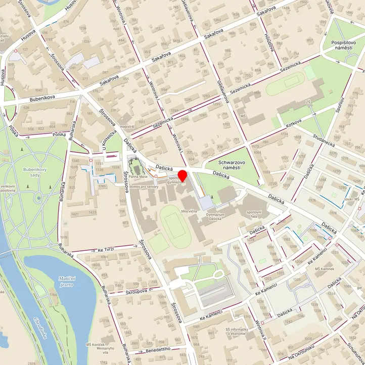 Mapa školy z Mapy.cz